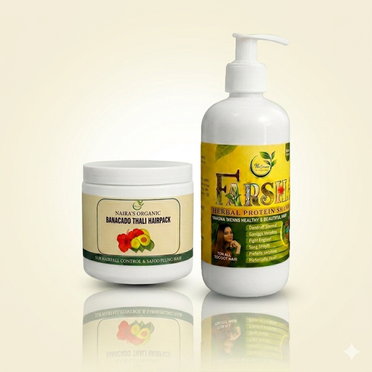 Banacado Thali Hair Pack + Farsha Herbal Protein Shampoo