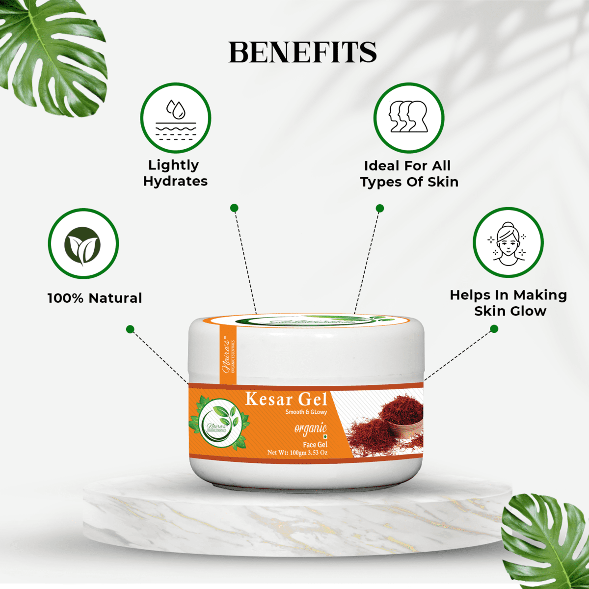 Kesar Gel Naira's Organic Essentials Manufacturer of 100 HomeMade